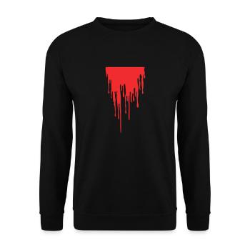 blood - Sweat-shirt Unisexe - noir - Devant - Alina (178cm) & Michal (187cm)