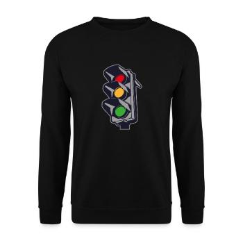 2541614 135318330 feux de circulation - Sweat-shirt Unisexe - noir - Devant - Alina (178cm) & Michal (187cm)