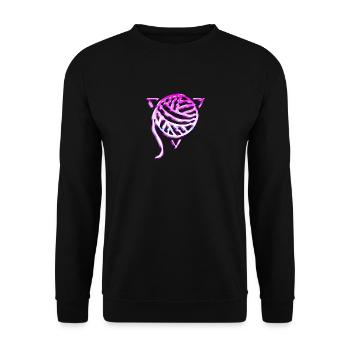 La Pelote de laine - Année 80 - Sweat-shirt Unisexe - noir - Devant - Alina (178cm) & Michal (187cm)