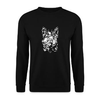 Hungarian MUDI Crown Herding Dogs Dogs Wilsigns - Unisex Sweatshirt - black - Front - Alina (178cm) & Michal (187cm)