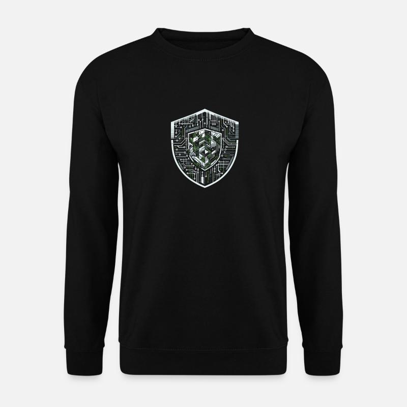 Digitales Shield-Protokoll - Unisex Pullover - Schwarz