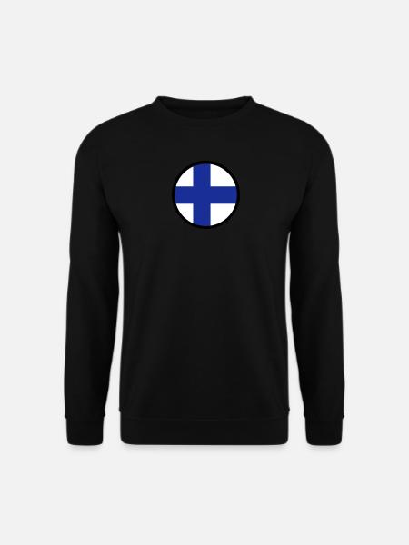 Unter dem Zeichen von Finnland - Unisex Pullover - Schwarz