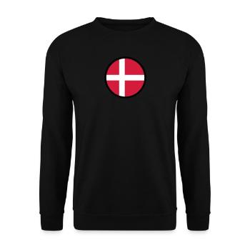 Markiert durch Dänemark - Unisex Pullover - Schwarz - Vorne - Alina (178cm) & Michal (187cm)