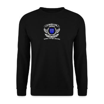 therapie sankt peter ording T Shirt - Unisex Pullover - Schwarz - Vorne - Alina (178cm) & Michal (187cm)