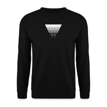 Abstract triangle - Unisex Pullover - Schwarz - Vorne - Alina (178cm) & Michal (187cm)