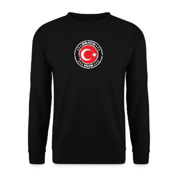 Memleketim GIRESUN - Unisex Sweatshirt - black - Front - Alina (178cm) & Michal (187cm)