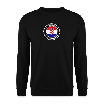 MOJ GRAD VUKOVAR - Unisex Sweatshirt - black - Front - Alina (178cm) & Michal (187cm)