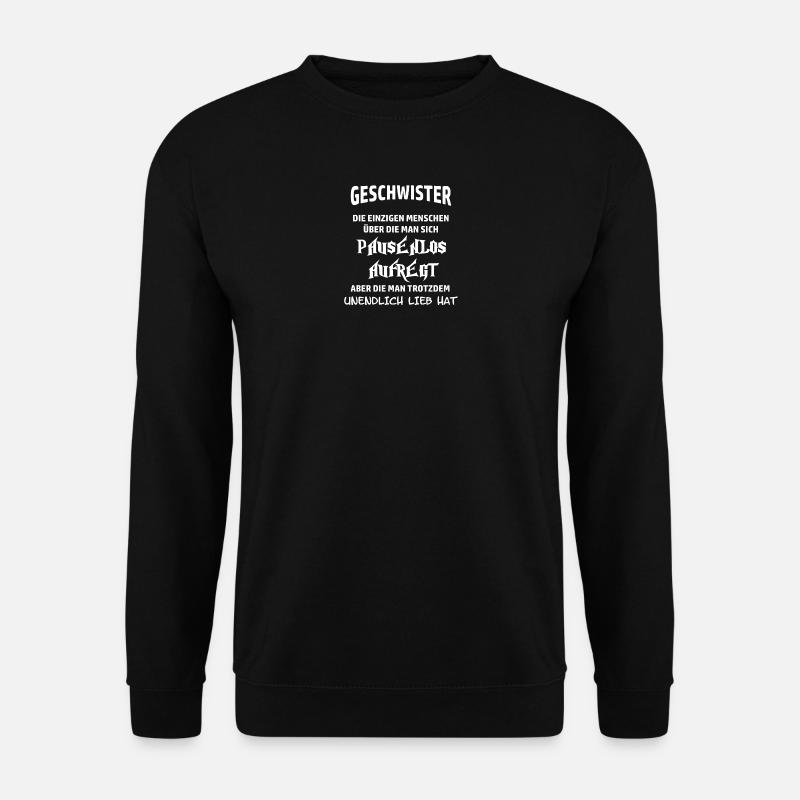 Geschwister - Unisex Pullover - Schwarz