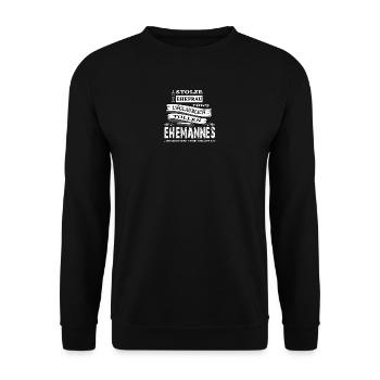 Stolze Ehefrau eines tollen Ehemannes - Unisex Pullover - Schwarz - Vorne - Alina (178cm) & Michal (187cm)