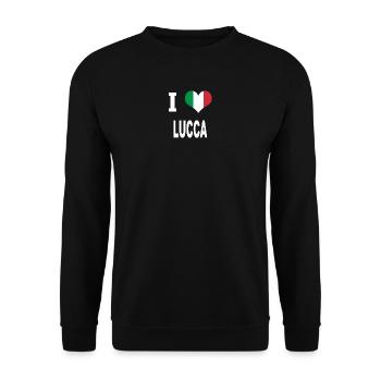 J'aime l'Italie LUCCA - Sweat-shirt Unisexe - noir - Devant - Alina (178cm) & Michal (187cm)