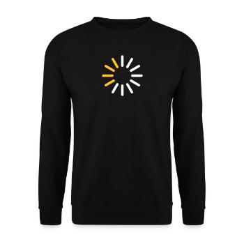 Progress Indicator For A Download - Unisex Sweatshirt - black - Front - Alina (178cm) & Michal (187cm)