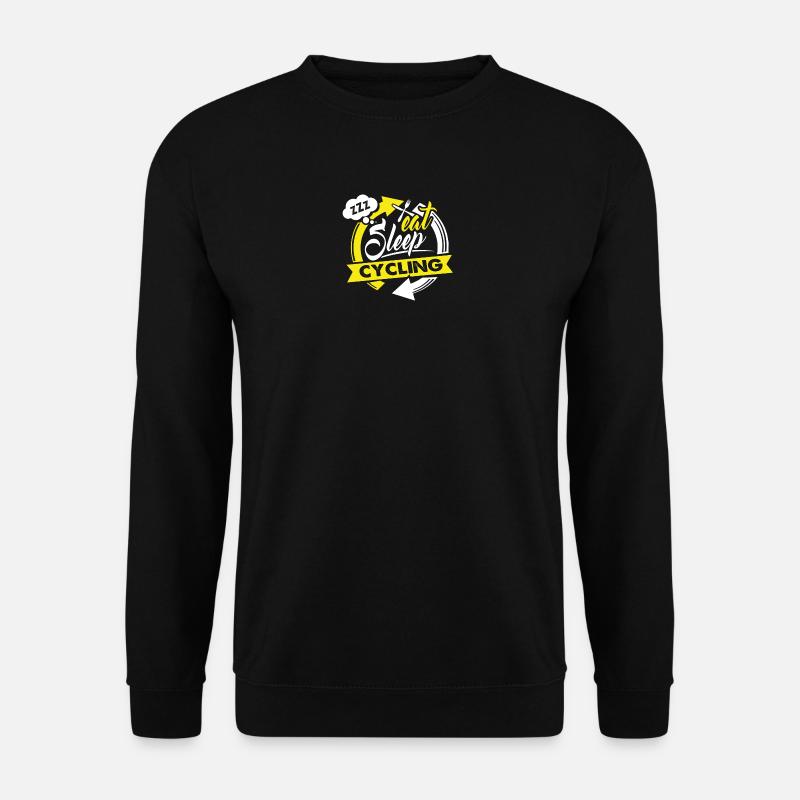 Essen - Schlafen - Radfahren - Fahrrad Geschenk - Unisex Pullover - Schwarz