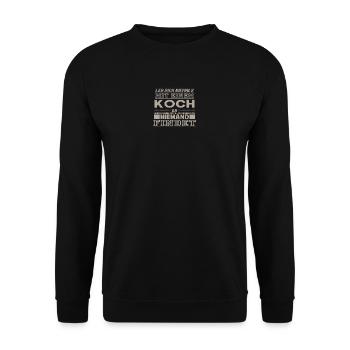 KOCH - Sweat-shirt Unisexe - noir - Devant - Alina (178cm) & Michal (187cm)