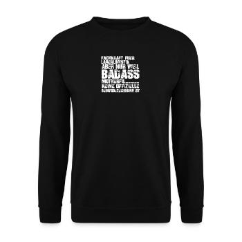 Fachkraft für Lagerlogistik - Unisex Pullover - Schwarz - Vorne - Alina (178cm) & Michal (187cm)