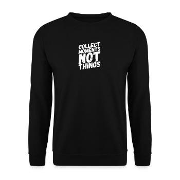 Travel the World - Travel / Travel / Gift - Unisex Sweatshirt - black - Front - Alina (178cm) & Michal (187cm)