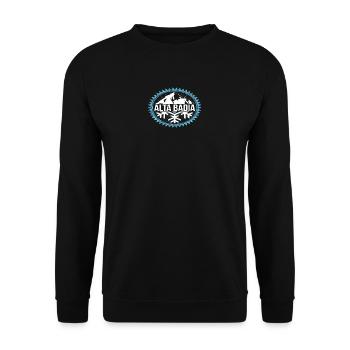ALTA BADIA montagnes d'hiver - Sweat-shirt Unisexe - noir - Devant - Alina (178cm) & Michal (187cm)