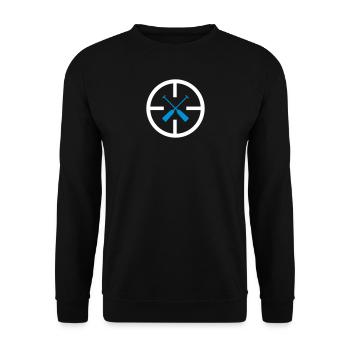 Drachenboot Zielscheibe 2c - Unisex Pullover - Schwarz - Vorne - Alina (178cm) & Michal (187cm)