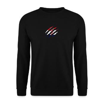 Claw Klaue Laender Croatia png - Unisex Sweatshirt - black - Front - Alina (178cm) & Michal (187cm)