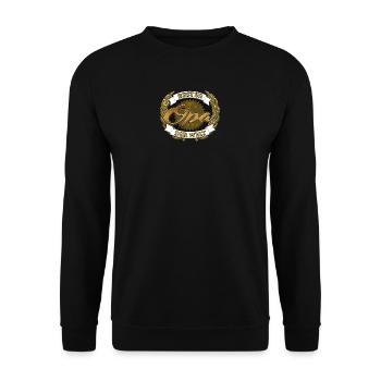 Bester Opa der Welt - Unisex Pullover - Schwarz - Vorne - Alina (178cm) & Michal (187cm)