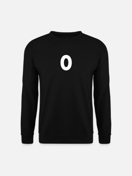 Number 0, number 0, 0, zero, number zero, zero - Unisex Sweatshirt - black