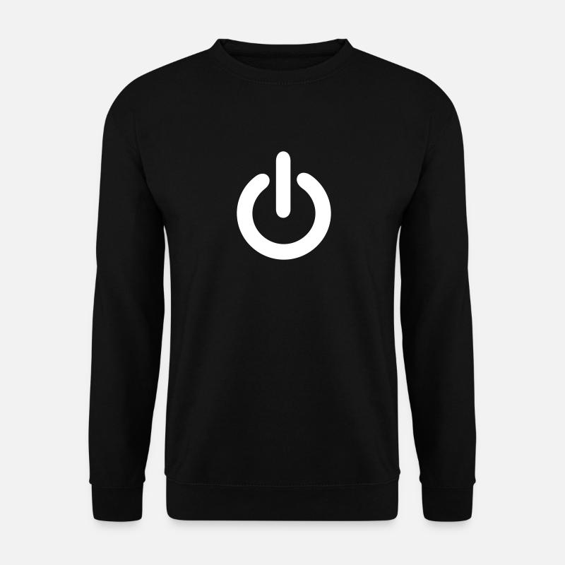 Power Schalter Knopf Elektrik Technik Geschenk - Unisex Pullover - Schwarz