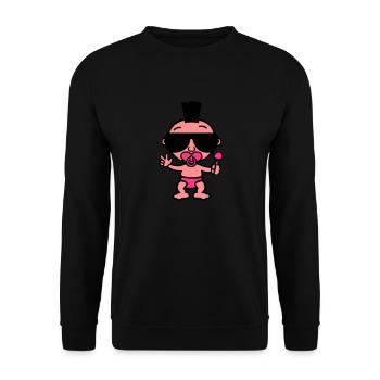 Baby Punk - Unisex Sweatshirt - black - Front - Alina (178cm) & Michal (187cm)