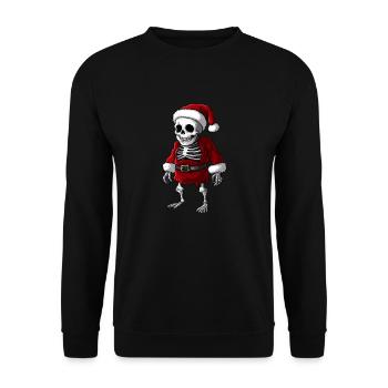 Squelettes de Noël - Sweat-shirt Unisexe - noir - Devant - Alina (178cm) & Michal (187cm)