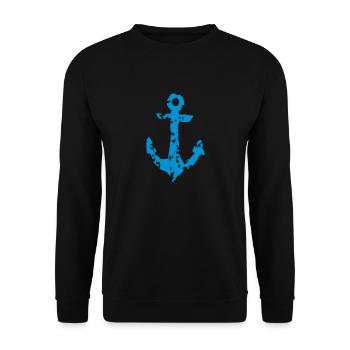 ANCRE - Sweat-shirt Unisexe - noir - Devant - Alina (178cm) & Michal (187cm)