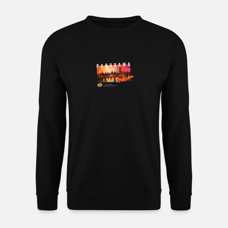 Amsterdam City Panorama - Unisex Sweatshirt - black