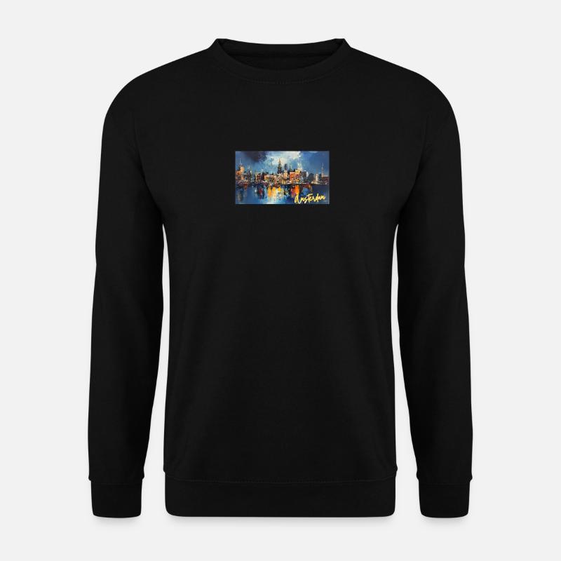 Amsterdam City Trends - Unisex Pullover - Schwarz