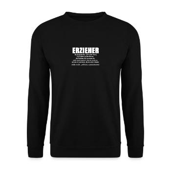 Erzieher - Erzieher Defintion - Unisex Pullover - Schwarz - Vorne - Alina (178cm) & Michal (187cm)