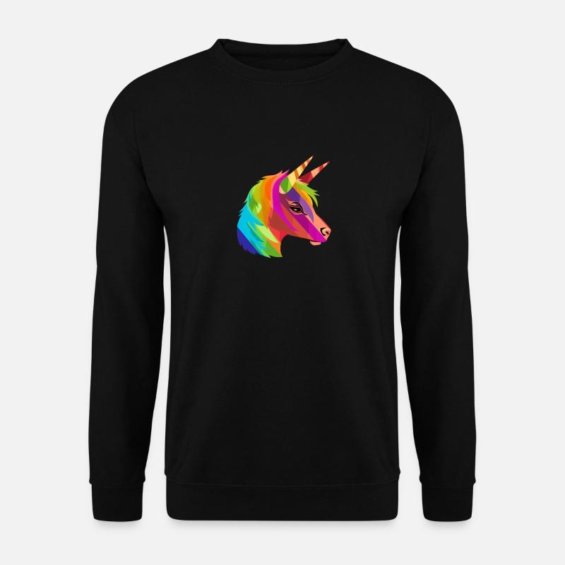 LGBTQAI+ Unicorn - Unisex Pullover - Schwarz