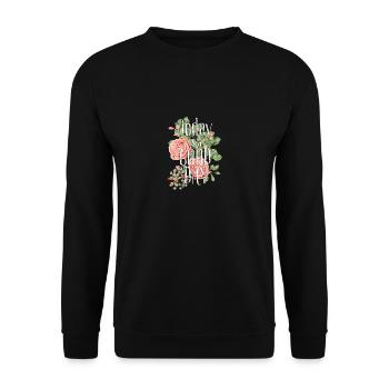 Today is a good day-Heute ist ein guter Tag - Unisex Pullover - Schwarz - Vorne - Alina (178cm) & Michal (187cm)
