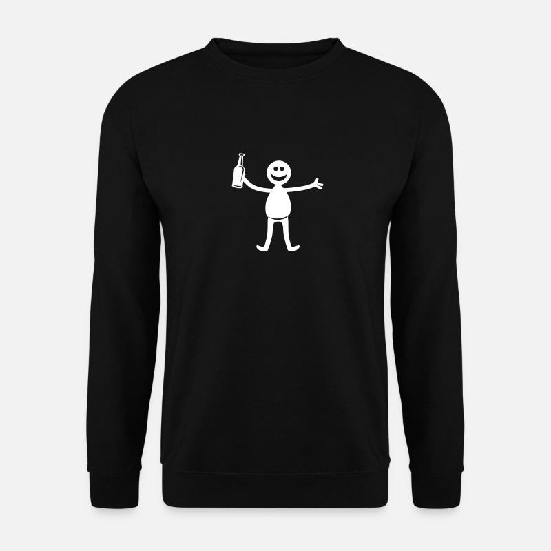 Bier Party Silhouette - Unisex Pullover - Schwarz