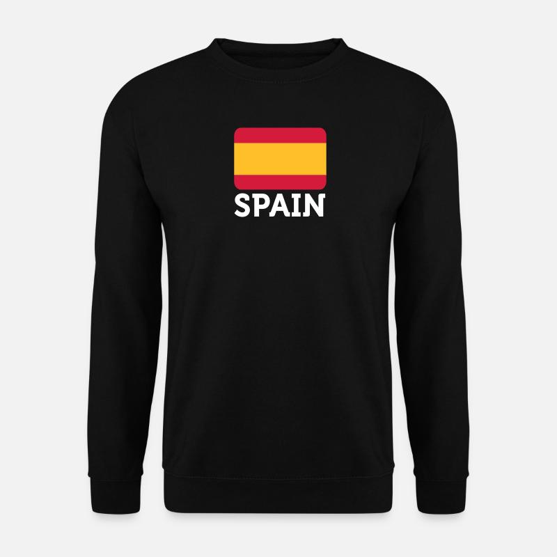 Nationalflagge von Spanien - Unisex Pullover - Schwarz