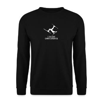 Ski je fais mes propres cascades - Sweat-shirt Unisexe - noir - Devant - Alina (178cm) & Michal (187cm)