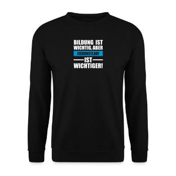 Eiskunstlauf Sportart - Unisex Pullover - Schwarz - Vorne - Alina (178cm) & Michal (187cm)