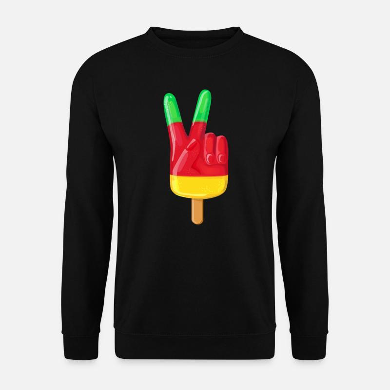 Fingereis Peace - Unisex Pullover - Schwarz