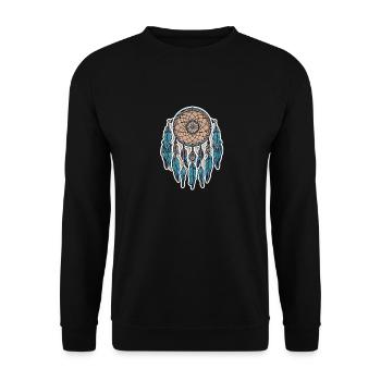 Traumfänger - Unisex Pullover - Schwarz - Vorne - Alina (178cm) & Michal (187cm)