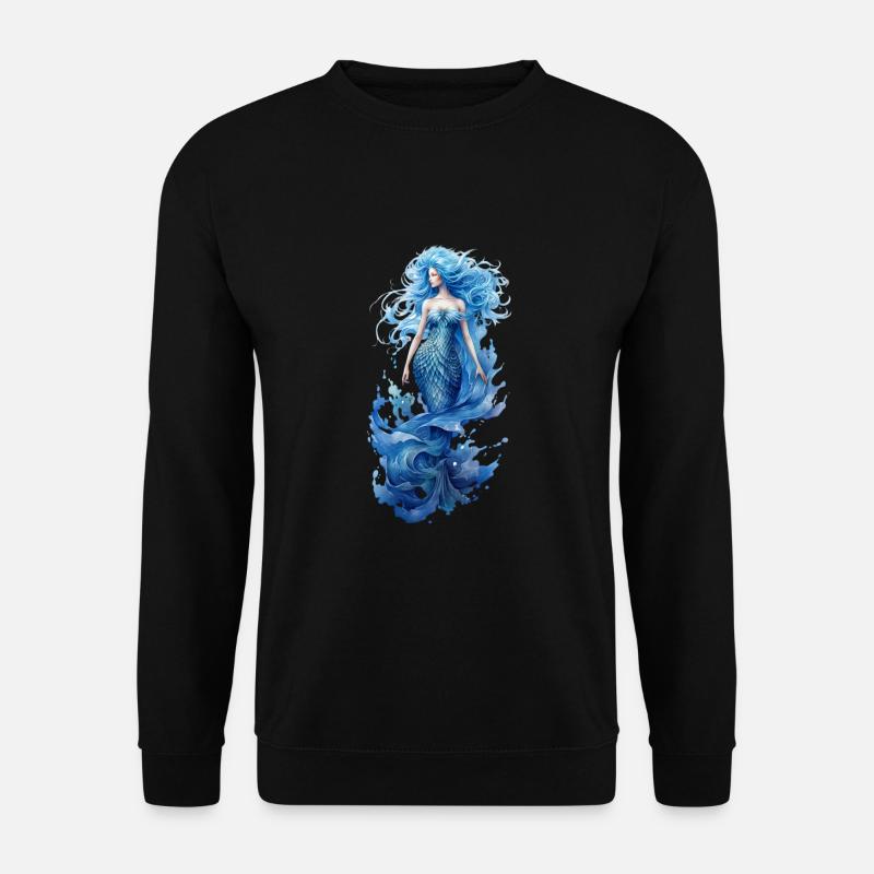 Wunderschöne Meerjungfrau für Mädchen - Unisex Pullover - Schwarz