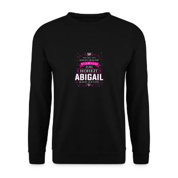 Your Highness Abigail enters the room - Unisex Sweatshirt - black - Front - Alina (178cm) & Michal (187cm)