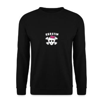Pirate Kerstin Design for Girls and Women - Unisex Sweatshirt - black - Front - Alina (178cm) & Michal (187cm)