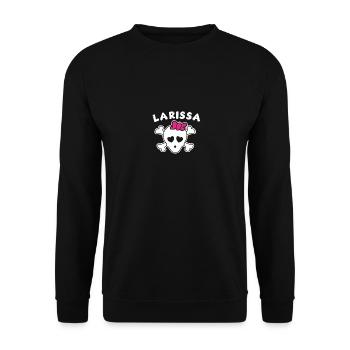 Pirate Larissa Design for Girls and Women - Unisex Sweatshirt - black - Front - Alina (178cm) & Michal (187cm)