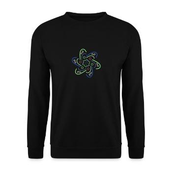 Mandala - Unisex Pullover - Schwarz - Vorne - Alina (178cm) & Michal (187cm)