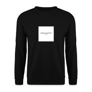 TOUT LE MONDE CROIRA AUX RÉSULTATS - Sweat-shirt Unisexe - noir - Devant - Alina (178cm) & Michal (187cm)