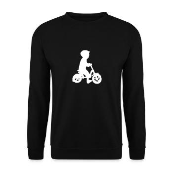 Vélo enfant vélo - Sweat-shirt Unisexe - noir - Devant - Alina (178cm) & Michal (187cm)