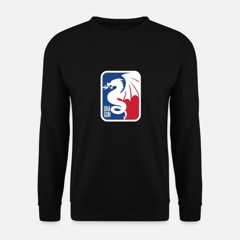 Der Drache des Feuers ist im Haus - Unisex Pullover - Schwarz
