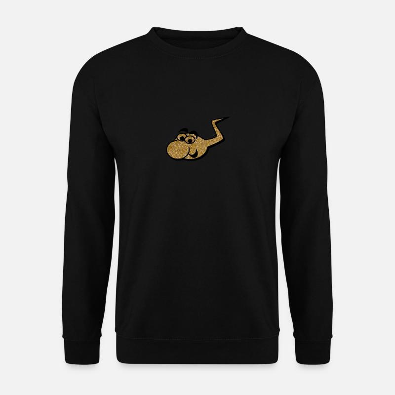 Das goldene Spermium - Unisex Pullover - Schwarz