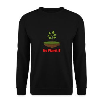 No Planet B - Sweat-shirt Unisexe - noir - Devant - Alina (178cm) & Michal (187cm)