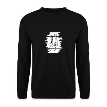 Guitar Markus - Unisex Sweatshirt - black - Front - Alina (178cm) & Michal (187cm)